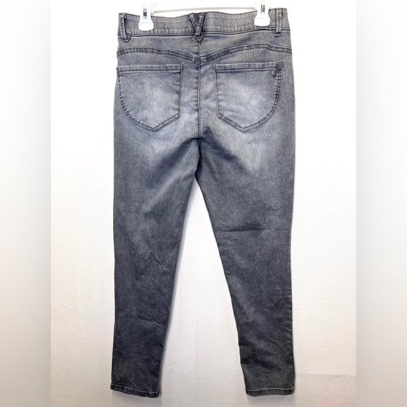 Democracy Ab Technology gray stone wash jeans denim size 8 ankle, stretch slim - Picture 8 of 9